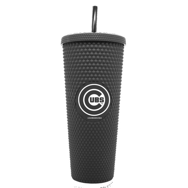 Logo Brands Chicago Cubs 24oz Studded Tumbler 506-P24ST-BLK - main